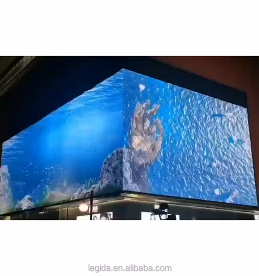 Naked Eye 3D P6 P8 P10 écran LED fixe 960X960 mur vidéo Support au sol publicité panneau d'affichage extérieur DIP LED affichage publicitaire