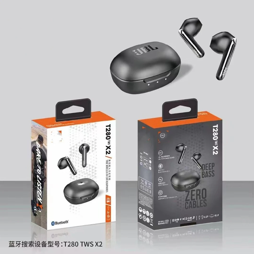 T28 Game Waterproof in Ear Earbuds Custom Wireless Bluetooth Earphone Voice Assistant Touch Control Voice Assistant