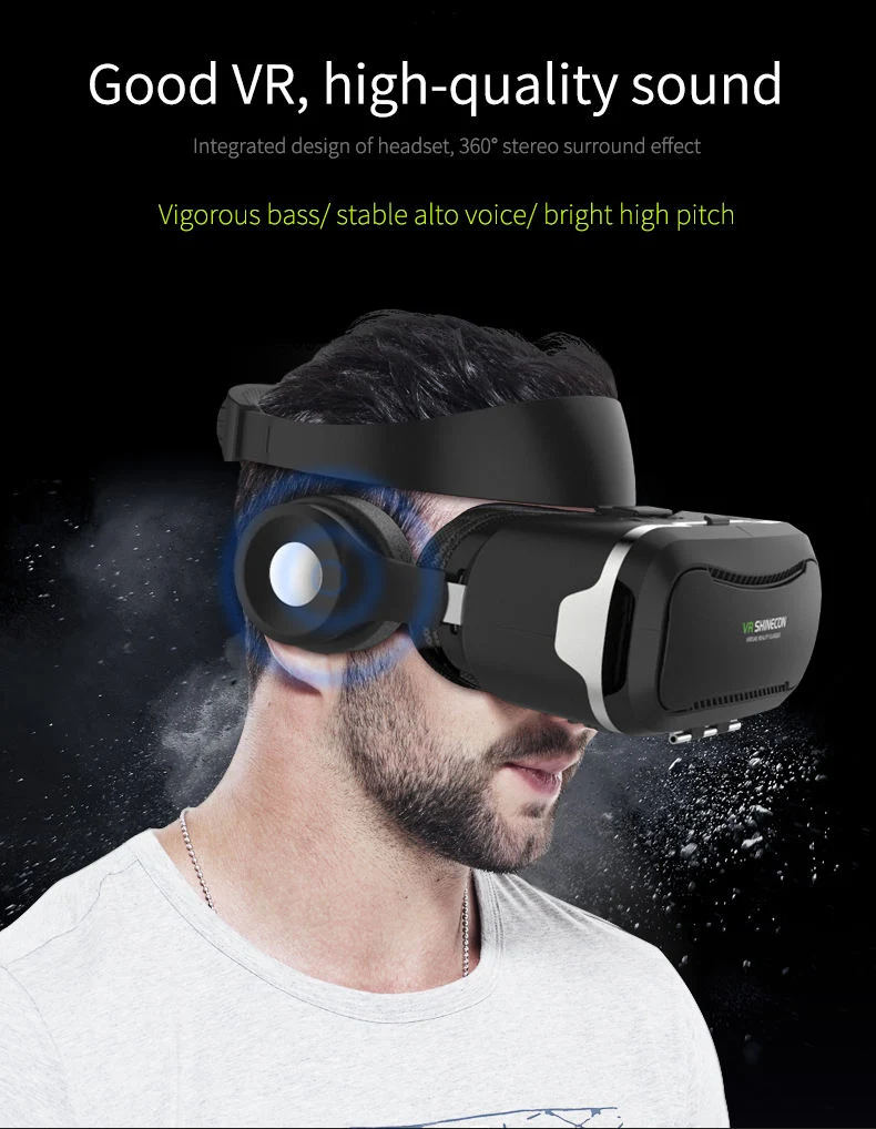 Vr Shinecon Virtual Reality 3D Vr Glasses Headset for Mobile Phone