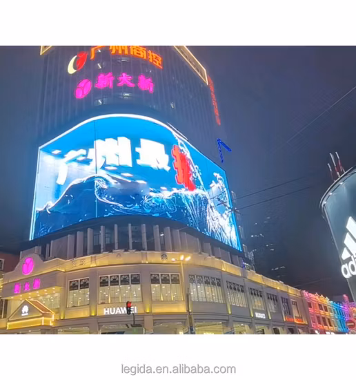 Mur vidéo LED publicitaire haute définition 3D sans lunettes grand écran d'affichage LED extérieur étanche 4K Ultra lumineux P6 P8 P10