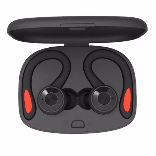 Écouteurs de sport sans fil OEM Fitness Bluetooth 5.0 suspendus sur les écouteurs intra-auriculaires