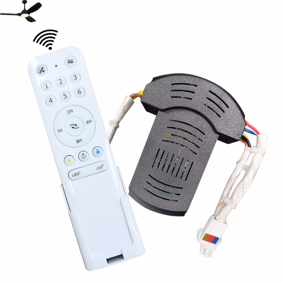 Télécommande de lumière de ventilateur de plafond en option à 6 vitesses de ventilateur