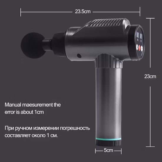 Écran LED LCD Main Tenir Portable Body Muscle Relaxation Vibration Massage Fascia Pistolet