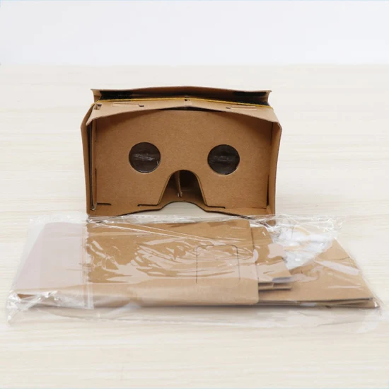 Version complète de l'impression couleur Google Cardboard Vr Téléphone mobile 3D Lunettes 3D de réalité virtuelle Plus Hard