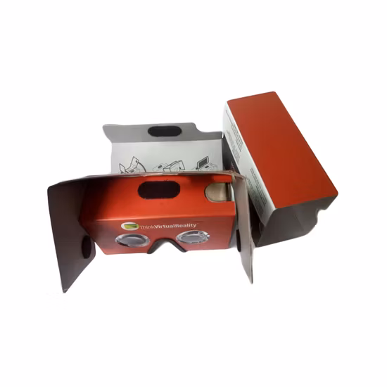 Version complète de l'impression couleur Google Cardboard Vr Téléphone mobile 3D Lunettes 3D de réalité virtuelle Plus Hard